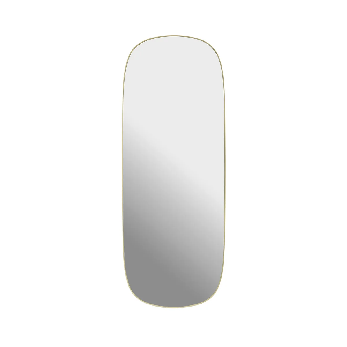 Muuto - Framed Mirror , grand, jaune clair / verre clair Muuto - Framed Mirror , grand, jaune clair / verre clair
