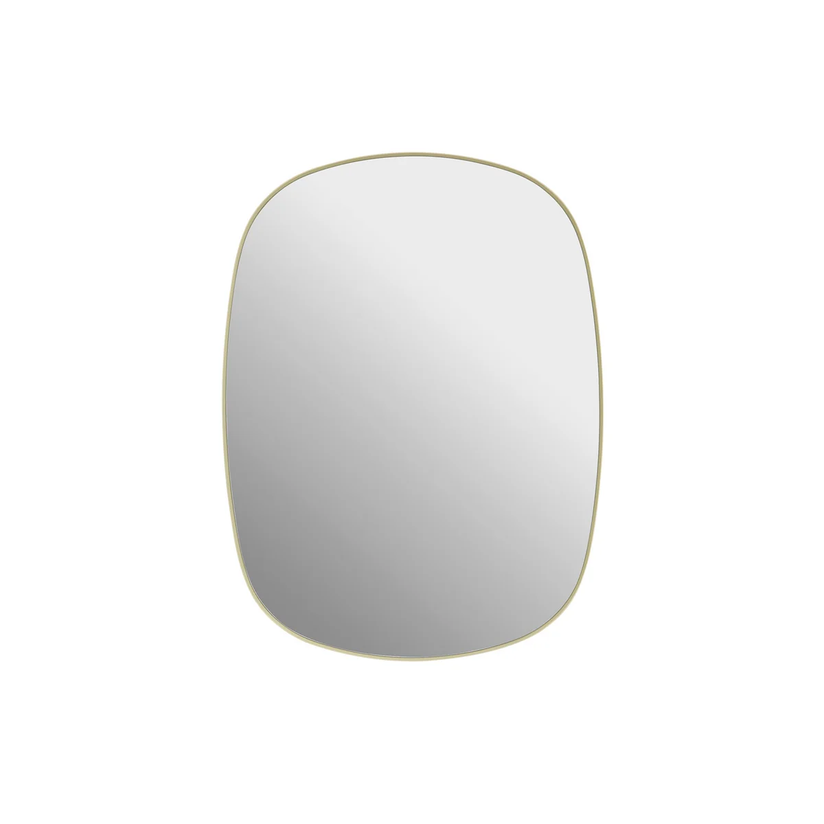 Muuto - Framed Mirror , petit, jaune clair / verre clair Muuto - Framed Mirror , petit, jaune clair / verre clair