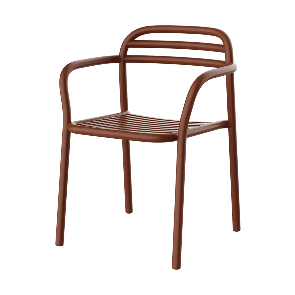 Cane-line - Bliss Chaise avec accoudoirs, desert red