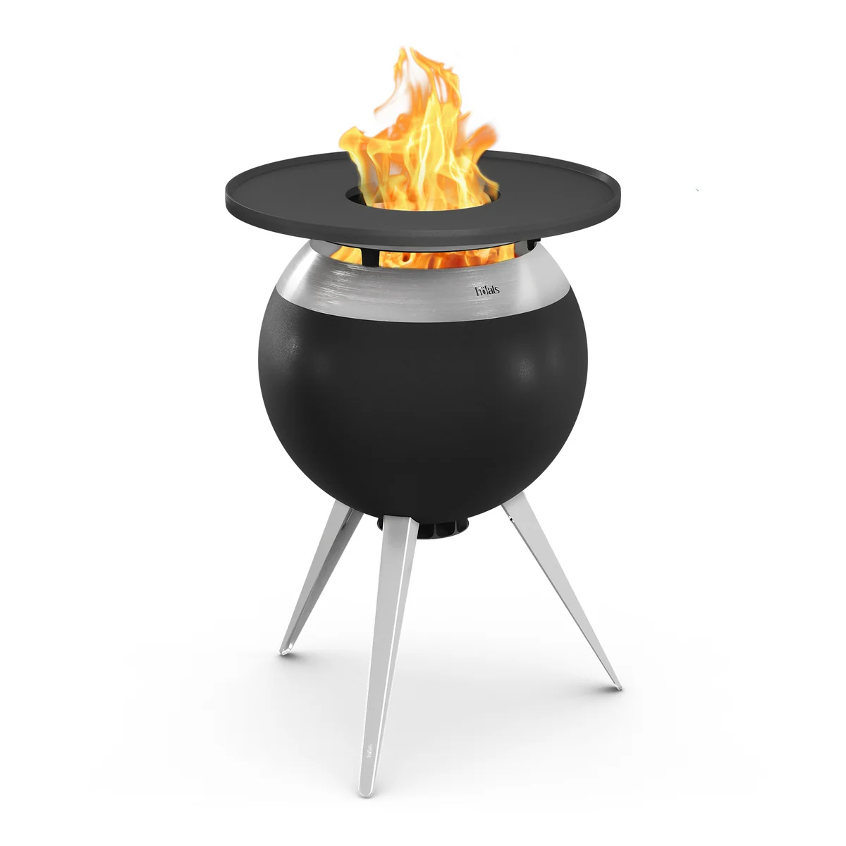 höfats - MOON 55 Set de grillades plancha haut, acier inoxydable / noir höfats - MOON 55 Set de grillades plancha haut, acier inoxydable / noir