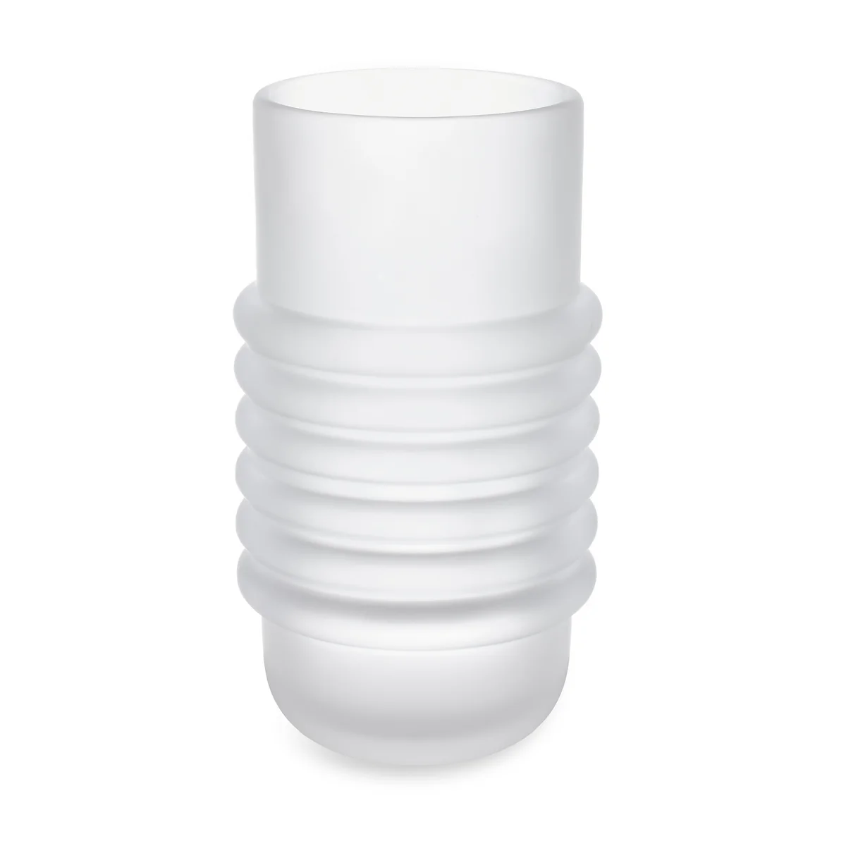 Tom Dixon - Press Vase large, verre laiteux