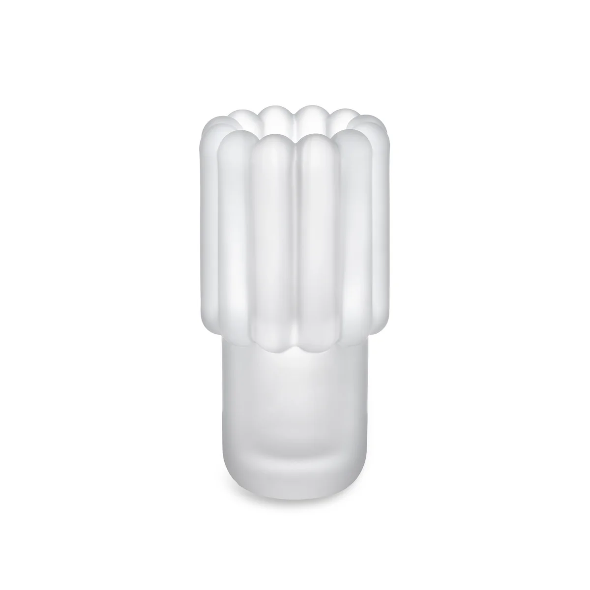Tom Dixon - Press Vase moyen, verre laiteux