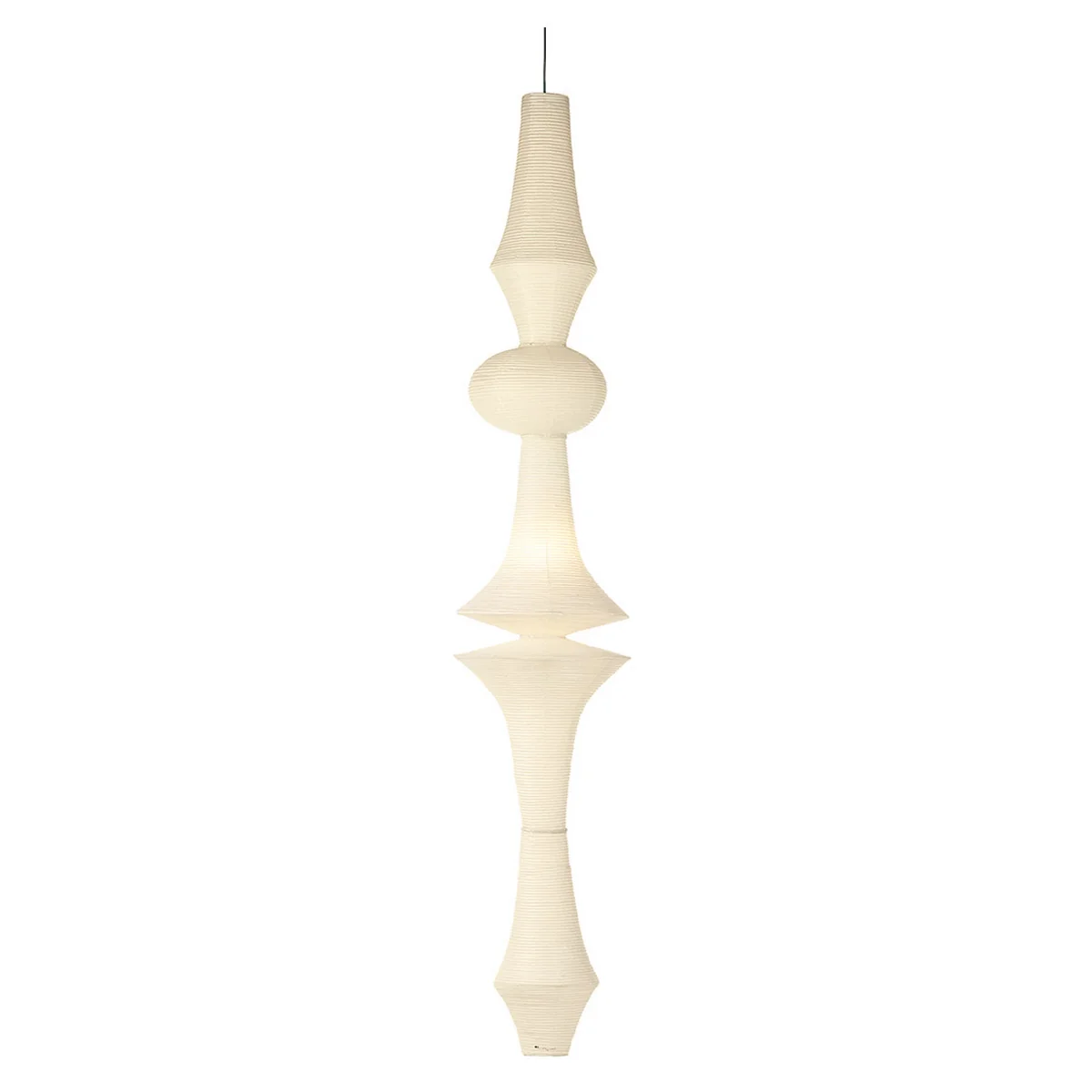 Vitra - Akari E Lampe suspendue, Ø 48 cm H 295 cm, naturel