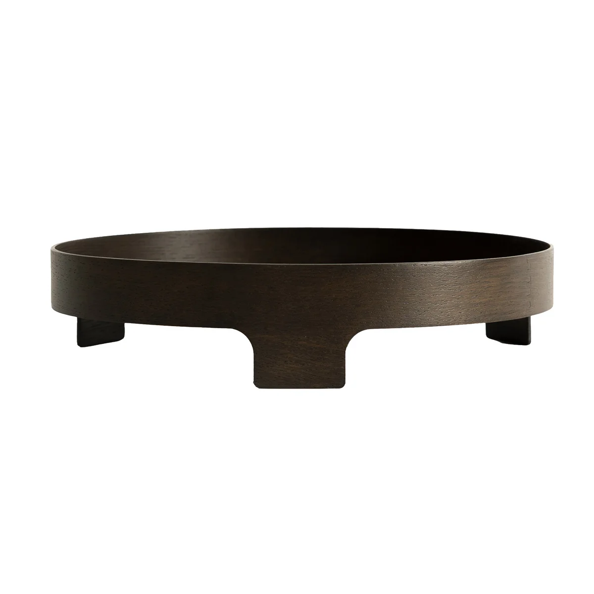 Design House Stockholm - Bridge Plateau Ø 42 cm, chêne foncé Design House Stockholm - Bridge Plateau Ø 42 cm, chêne foncé