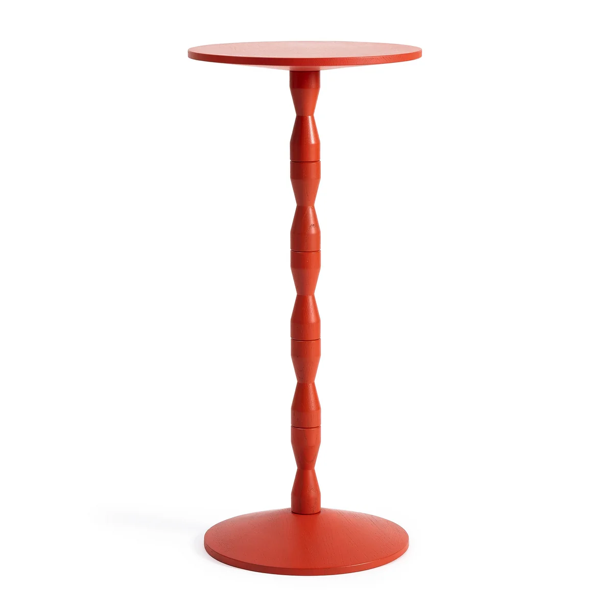 Design House Stockholm - Pedestal Table d'appoint, rouge-orange Design House Stockholm - Pedestal Table d'appoint, rouge-orange