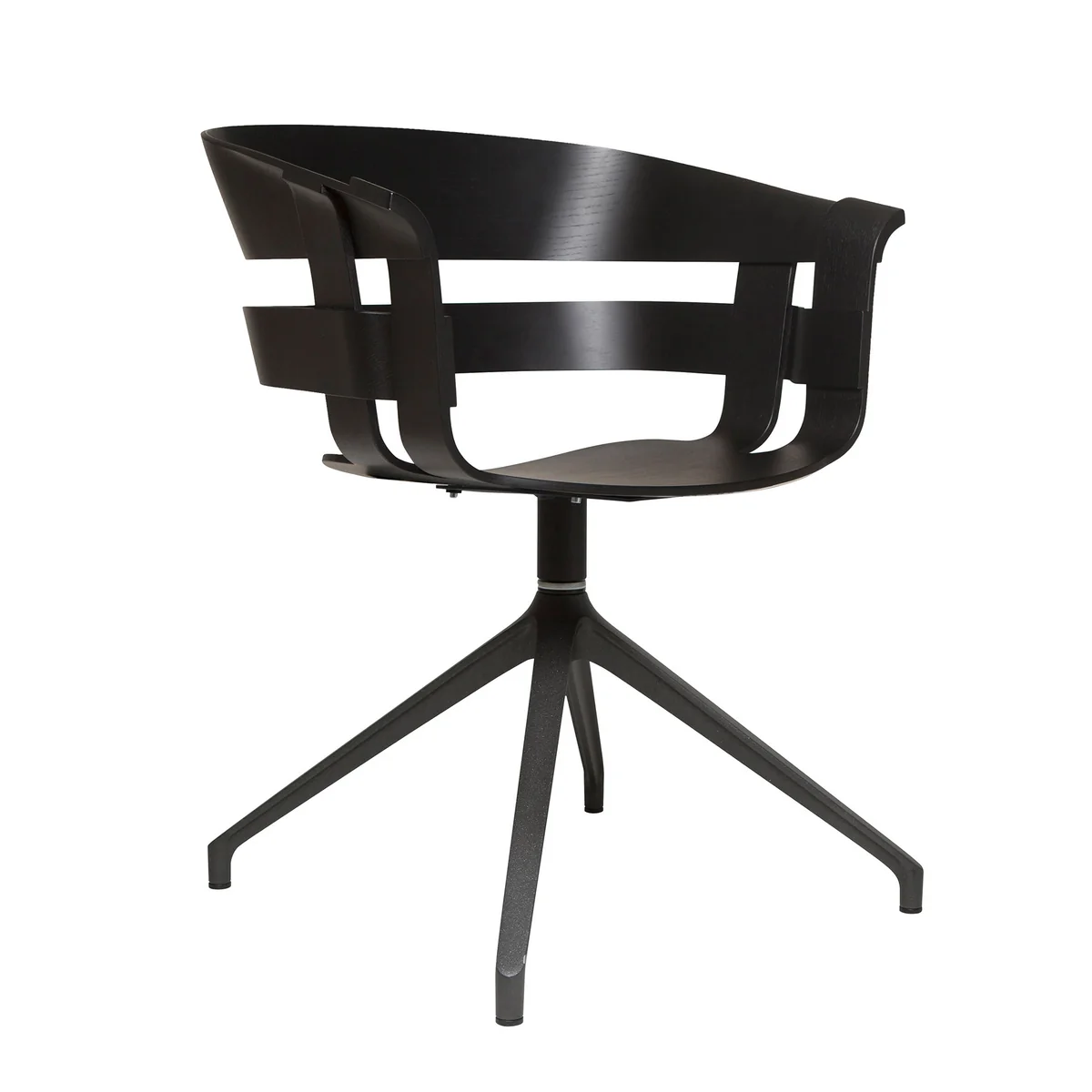 Design House Stockholm - Wick Chair Wood, chêne noir / acier noir Design House Stockholm - Wick Chair Wood, chêne noir / acier noir