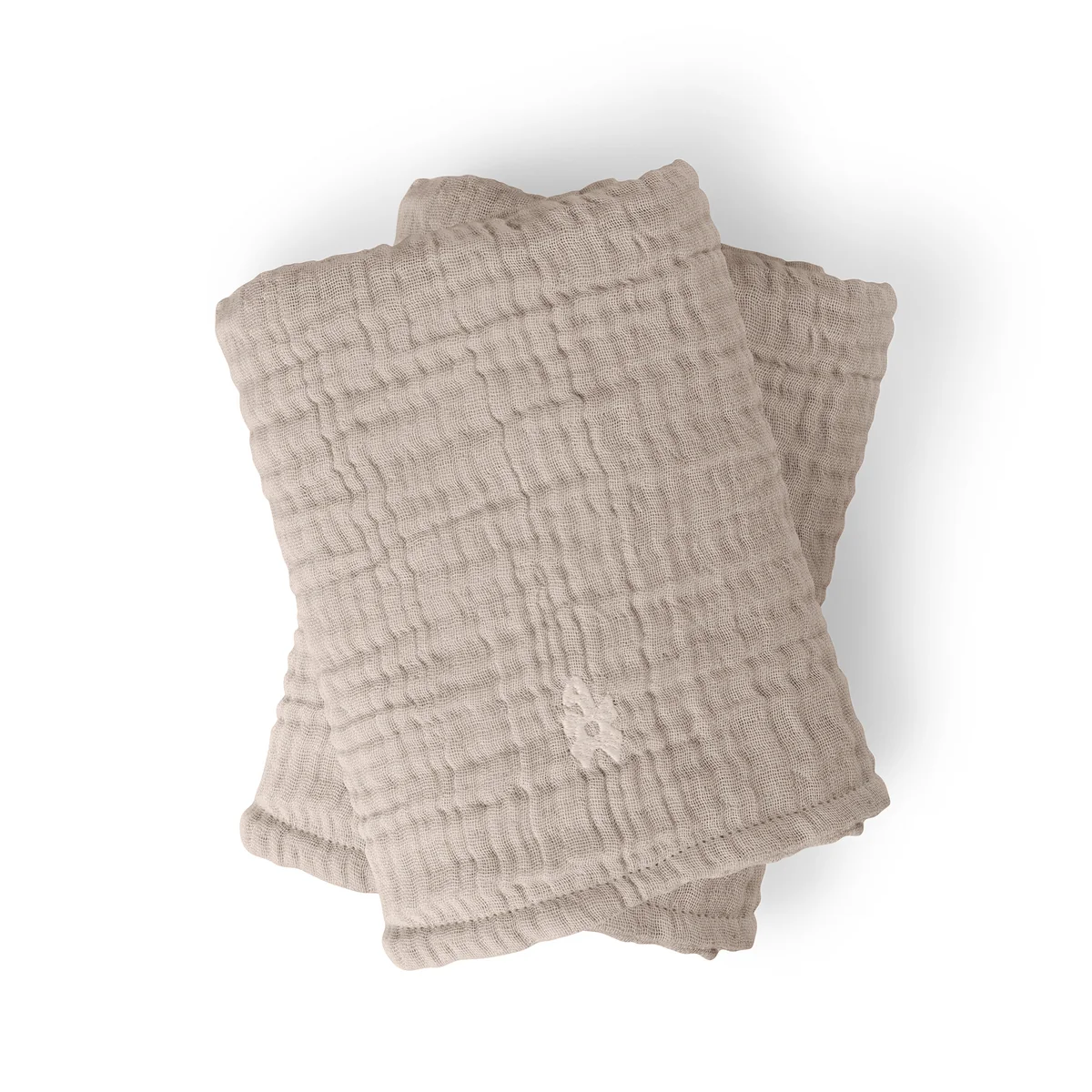 Sebra - Matelas à langer en mousseline 6 plis, beige (lot de 2) Sebra - Matelas à langer en mousseline 6 plis, beige (lot de 2)