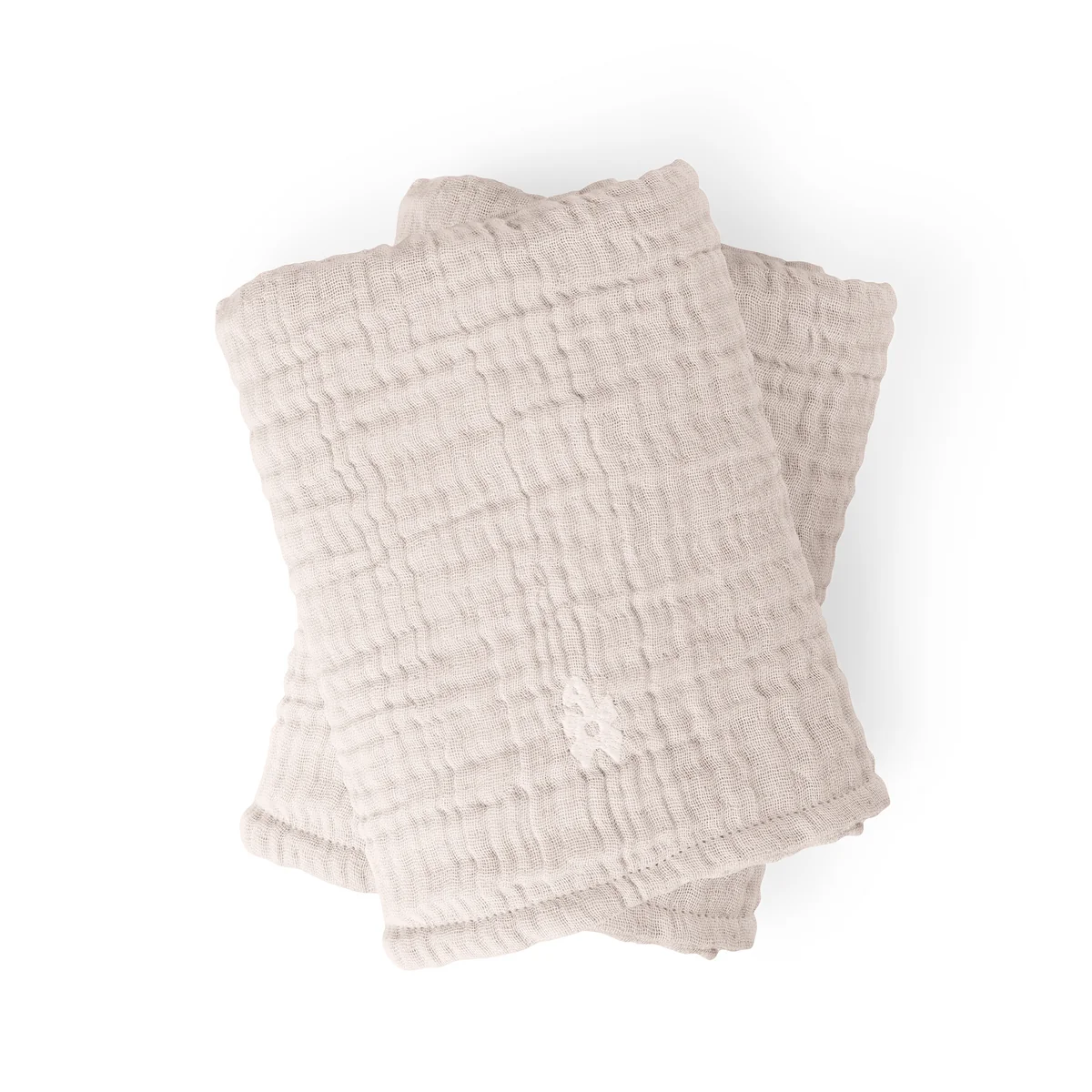 Sebra - Matelas à langer en mousseline 6 plis, rose (lot de 2)