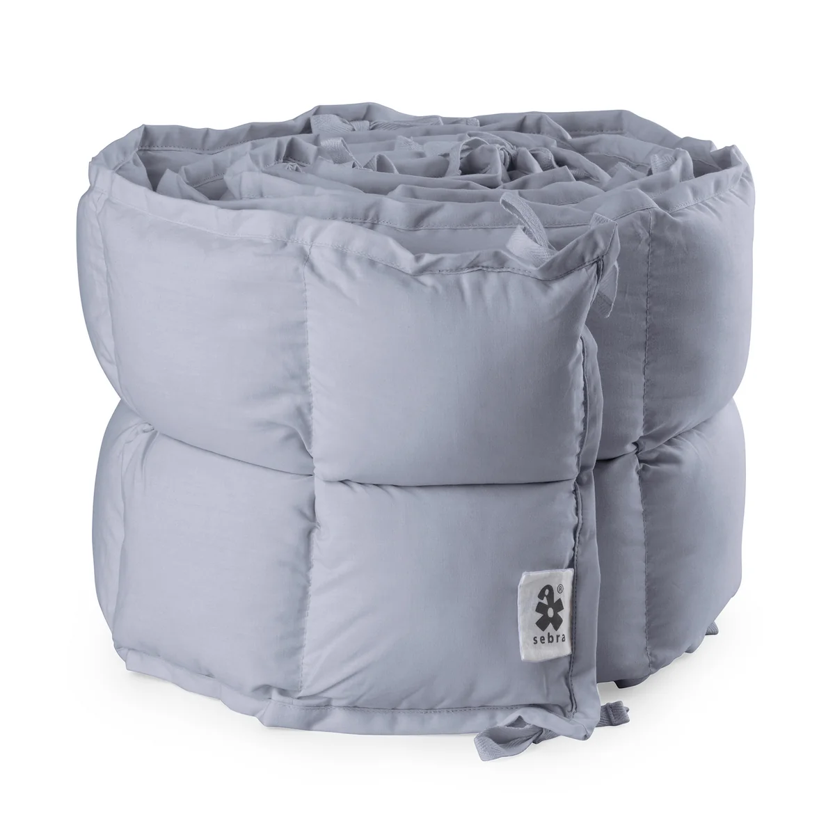 Sebra - Tour de lit bébé, surpiqué / dusty blue