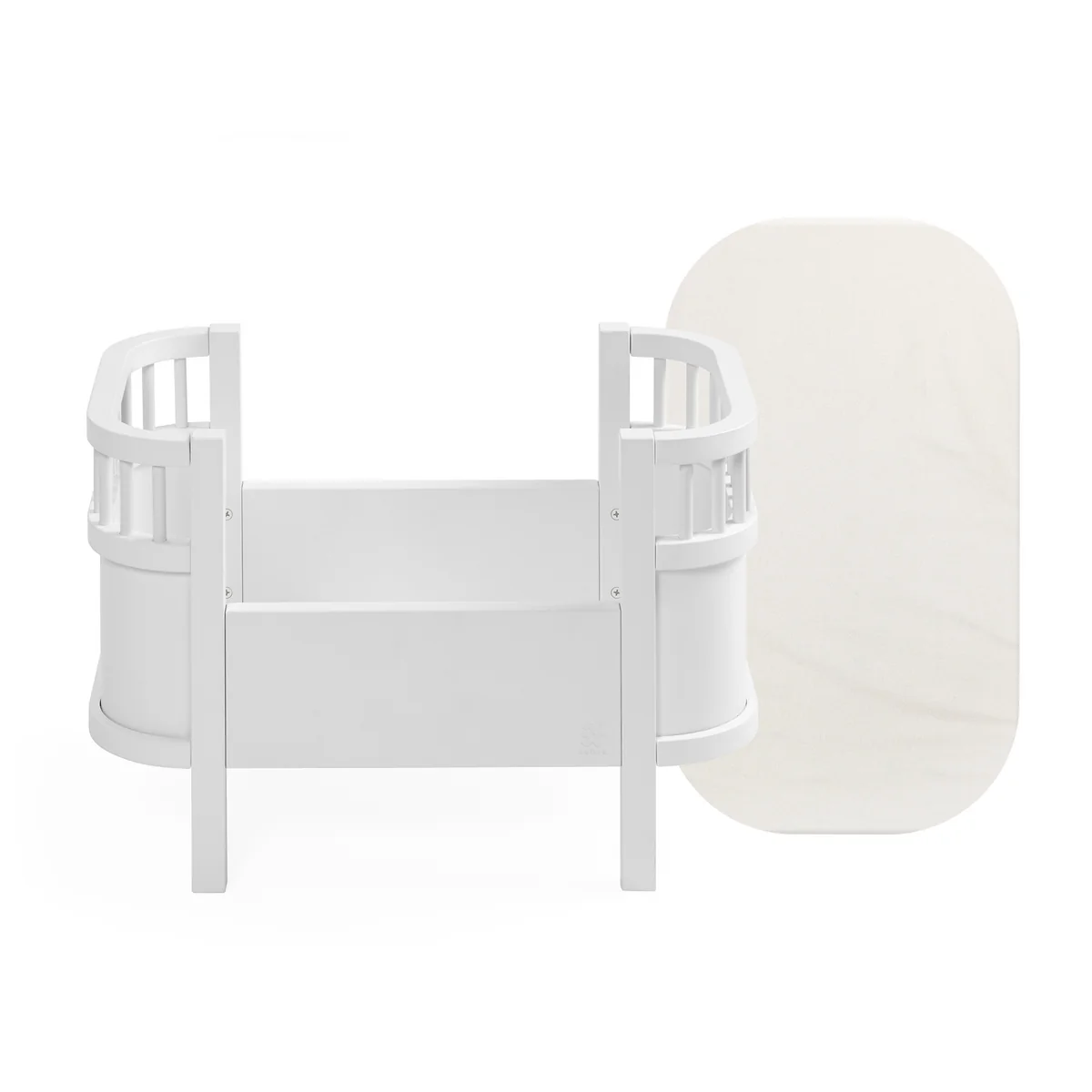 Sebra - Lit de poupée et matelas, blanc