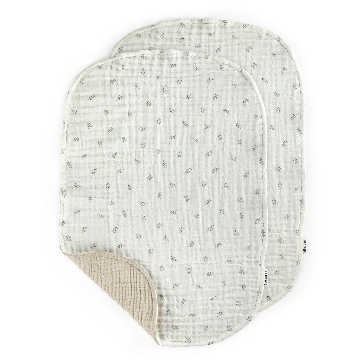 Sebra - Matelas à langer en mousseline 6 plis, sophora (lot de 2)