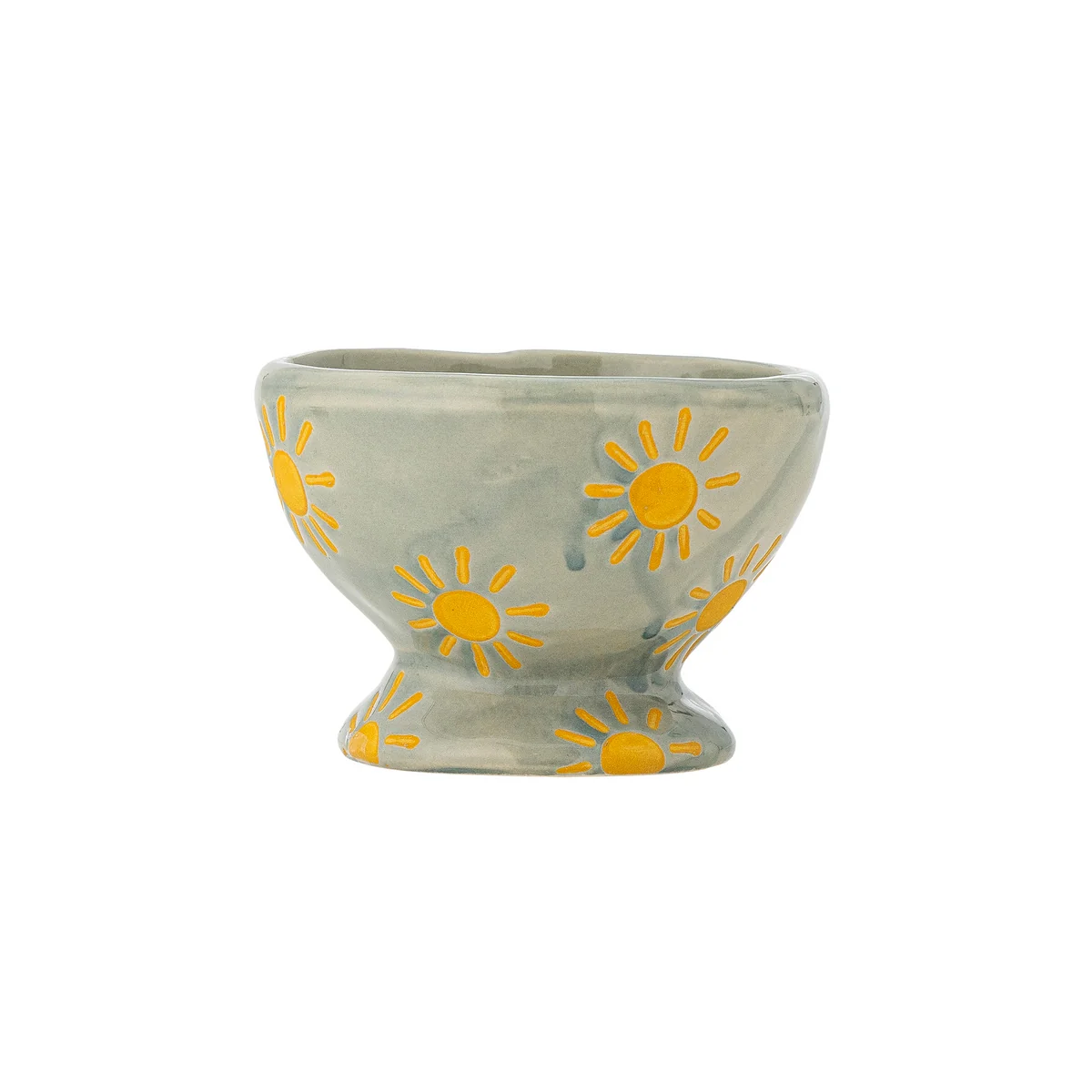 Bloomingville - Nini coupe, Ø 9 x H 6,5 cm, soleil, bleu