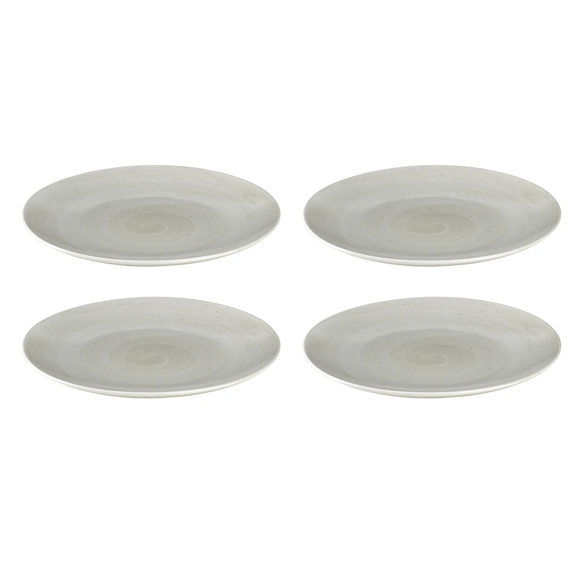 Broste Copenhagen - Assiettes plates « Grød », Ø 26 x H 2,7 cm, couleur sable (lot de 4) Broste Copenhagen - Assiettes plates « Grød », Ø 26 x H 2,7 cm, couleur sable (lot de 4)