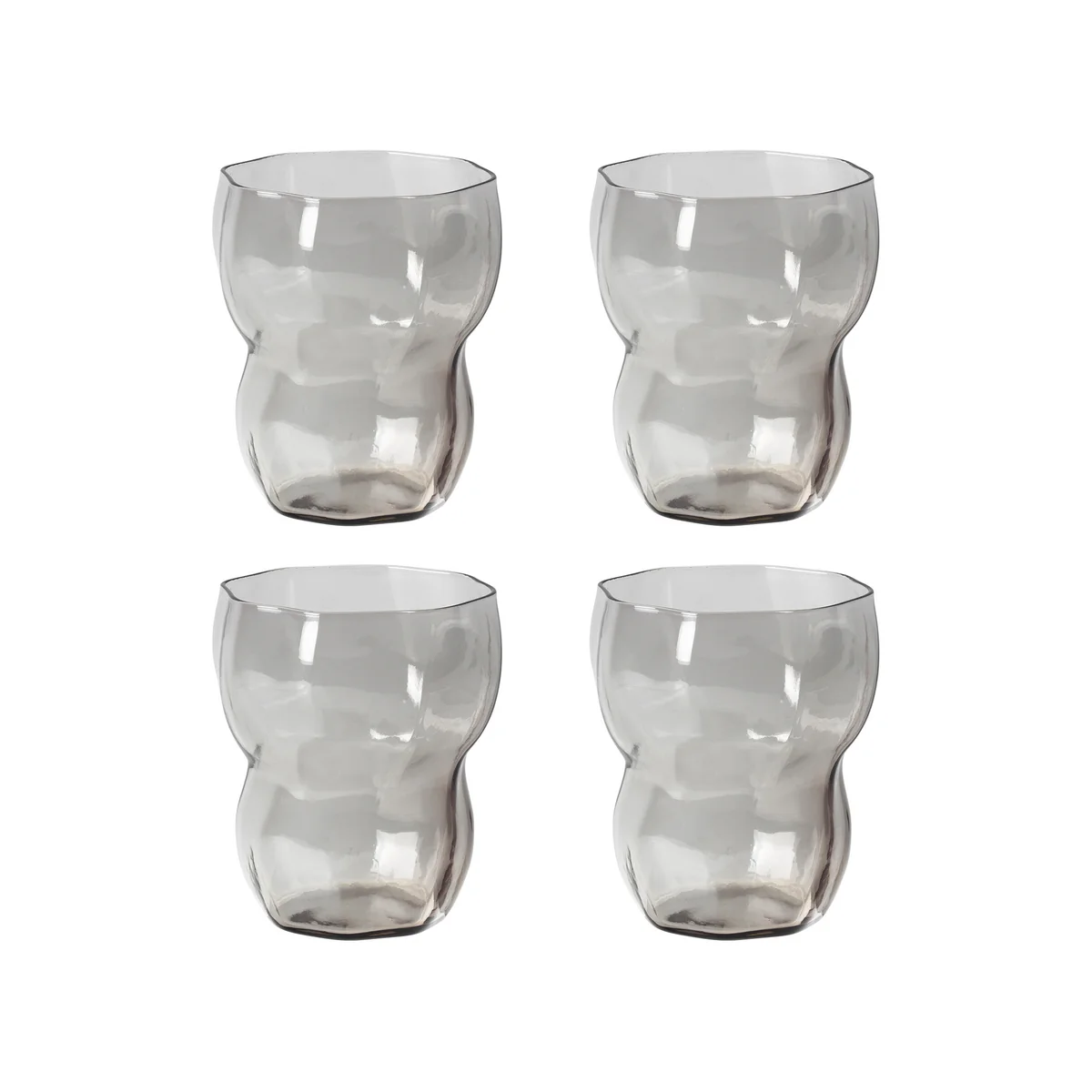 Broste Copenhagen - Verre à boire « Limfjord », 250 ml, gris clair (lot de 4)