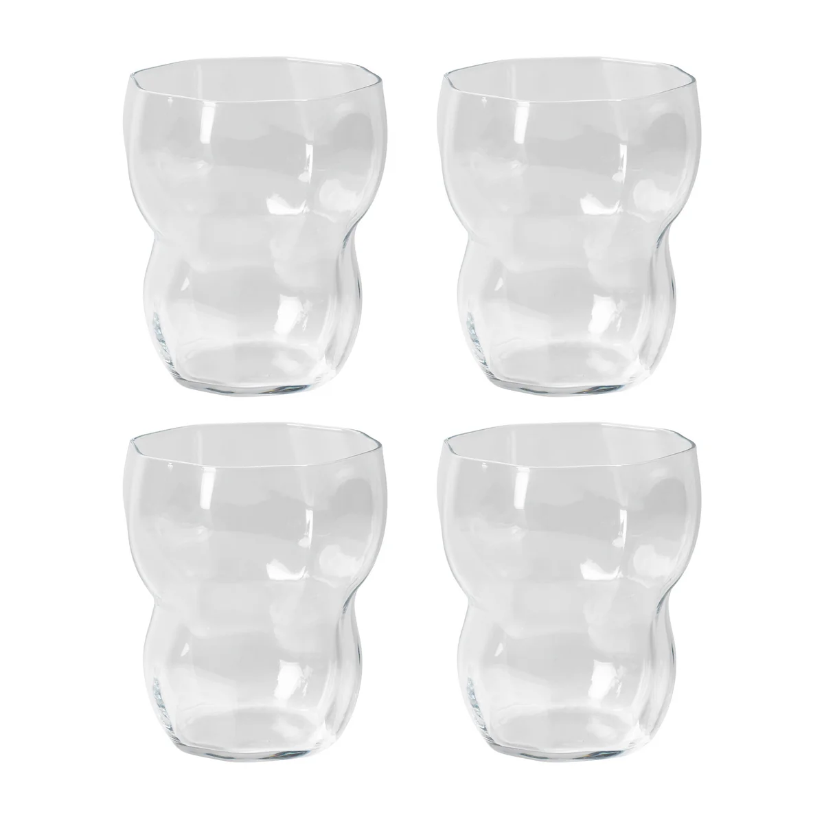 Broste Copenhagen - Verre à boire « Limfjord », 350 ml, transparent (lot de 4)