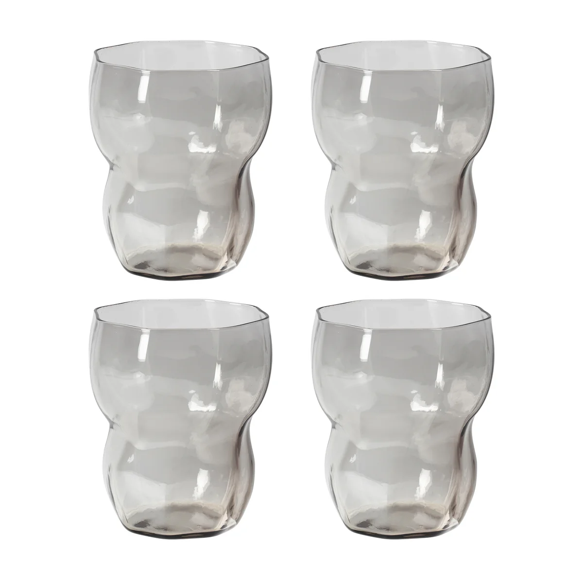 Broste Copenhagen - Verre à boire « Limfjord », 350 ml, gris clair (lot de 4)