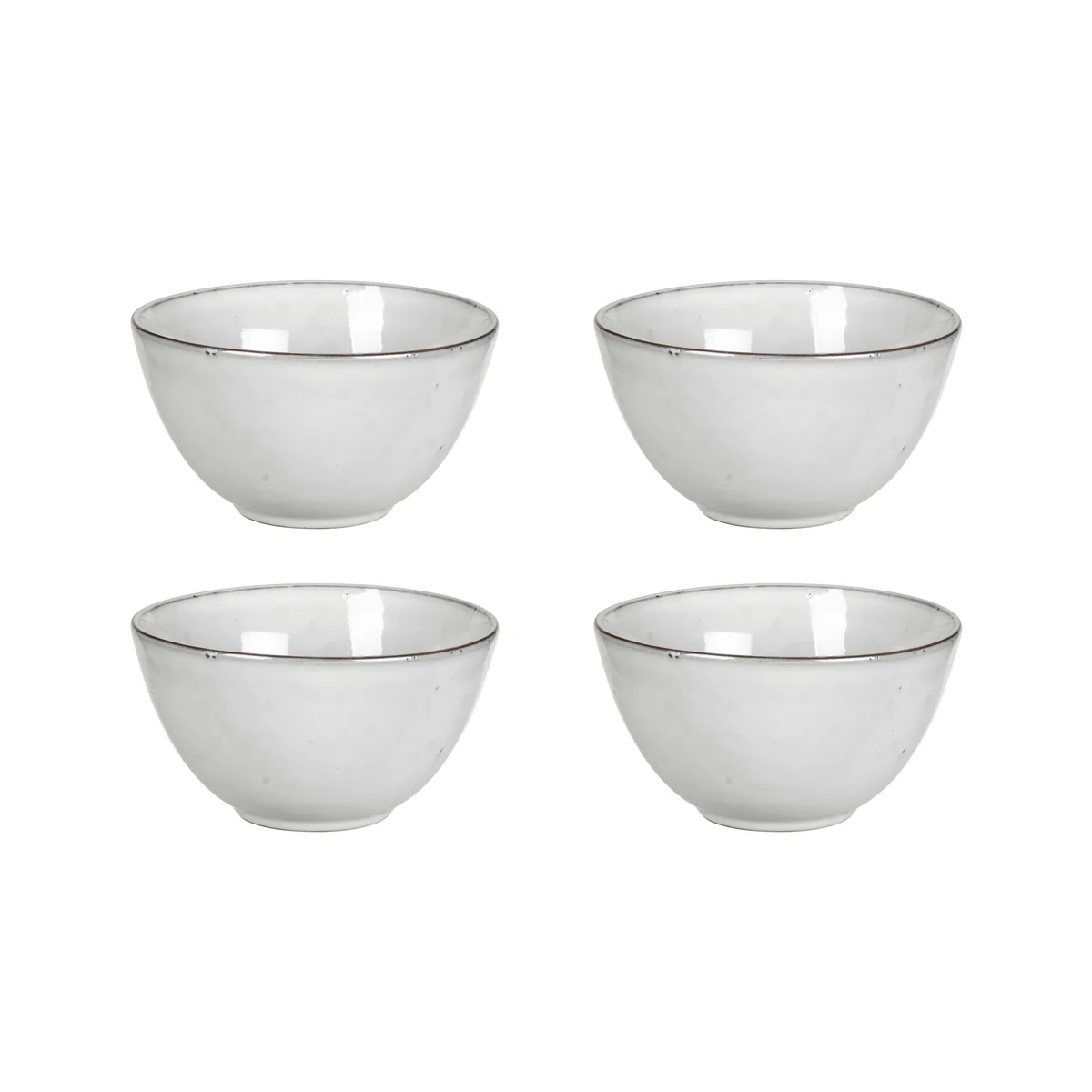 Broste Copenhagen - Nordic Sand, bol, Ø 15 x H 8 cm (lot de 4)