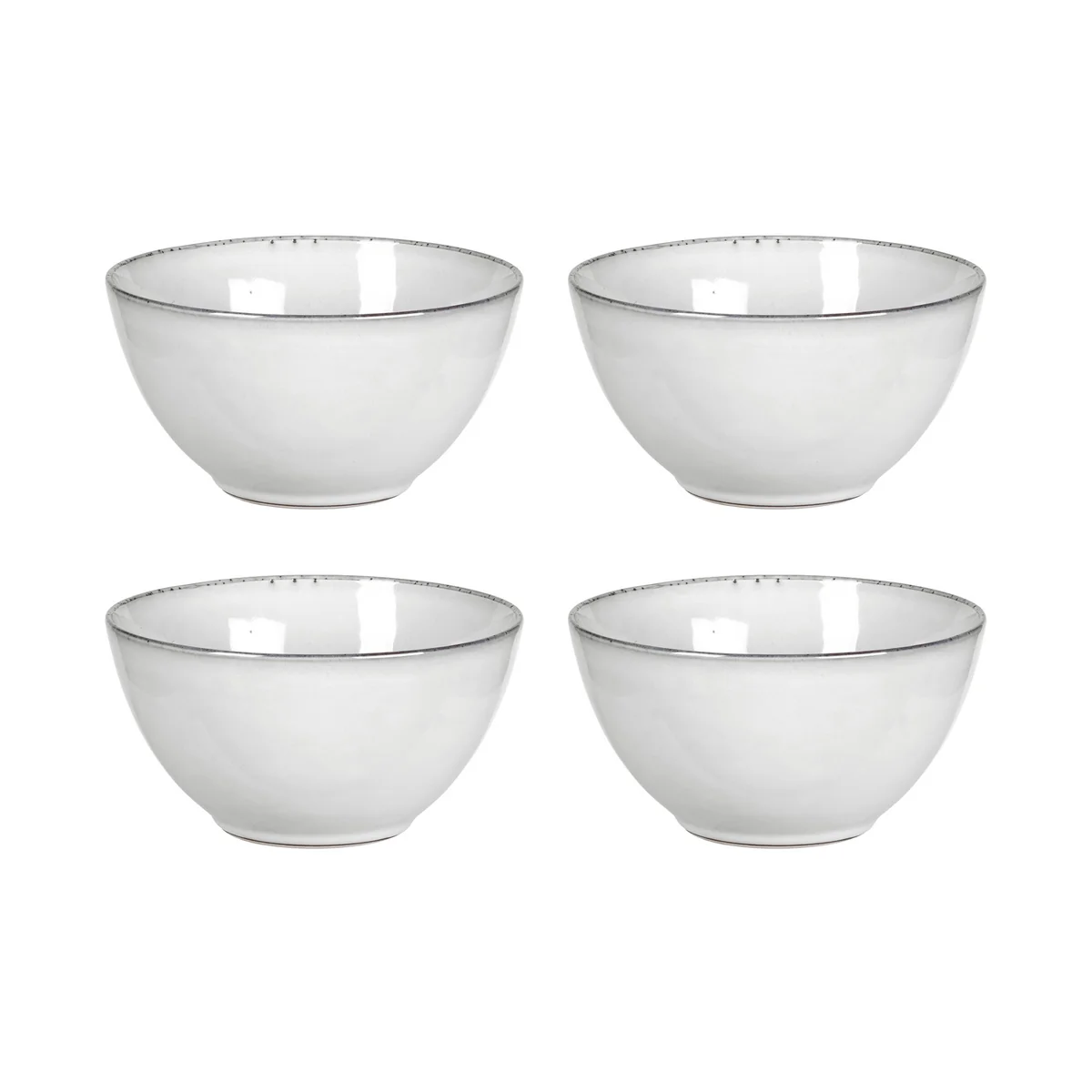 Broste Copenhagen - Bol « Nordic Sand », Ø 17 x H 8 cm (lot de 4)