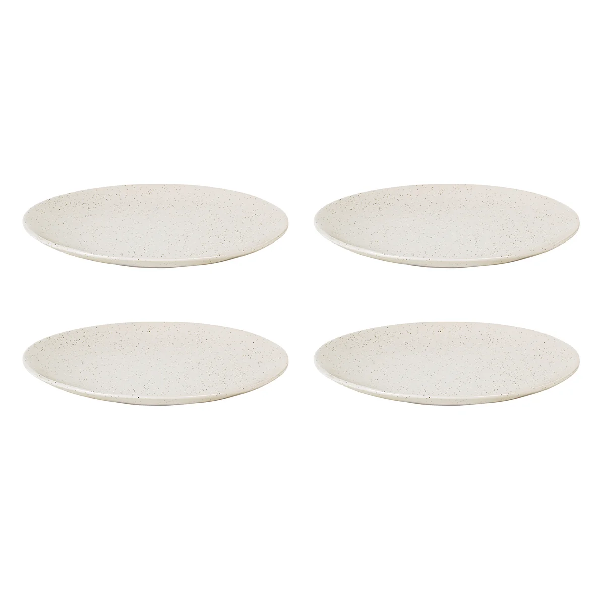 Broste Copenhagen - Assiettes plates « Nordic Vanilla », Ø 26 cm (lot de 4) Broste Copenhagen - Assiettes plates « Nordic Vanilla », Ø 26 cm (lot de 4)