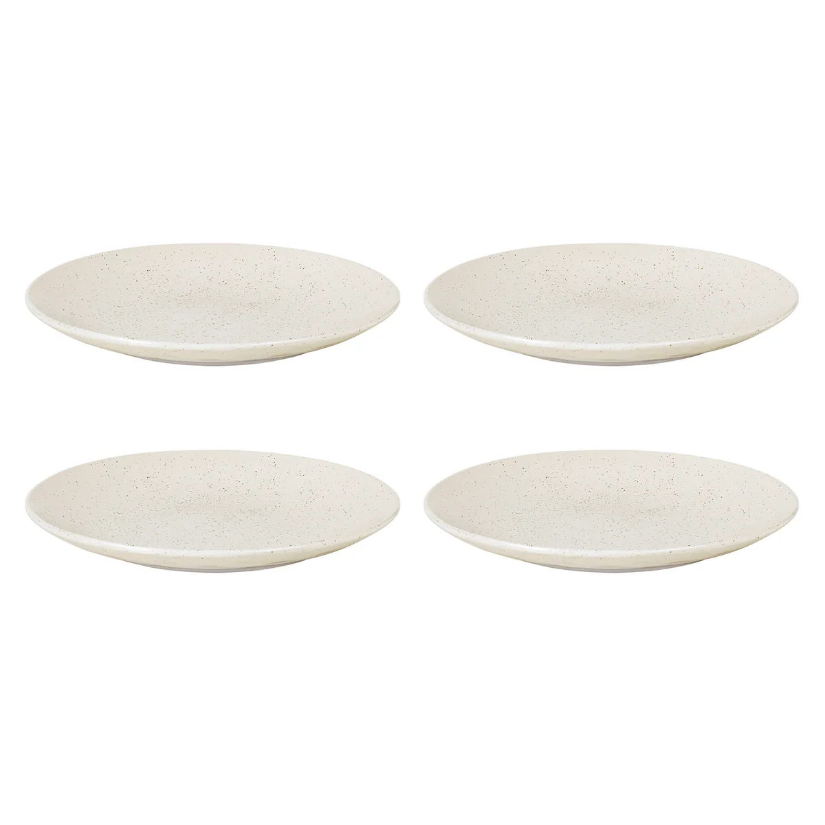 Broste Copenhagen - Assiettes plates « Nordic Vanilla », Ø 31 x 3,3 cm (lot de 4) Broste Copenhagen - Assiettes plates « Nordic Vanilla », Ø 31 x 3,3 cm (lot de 4)