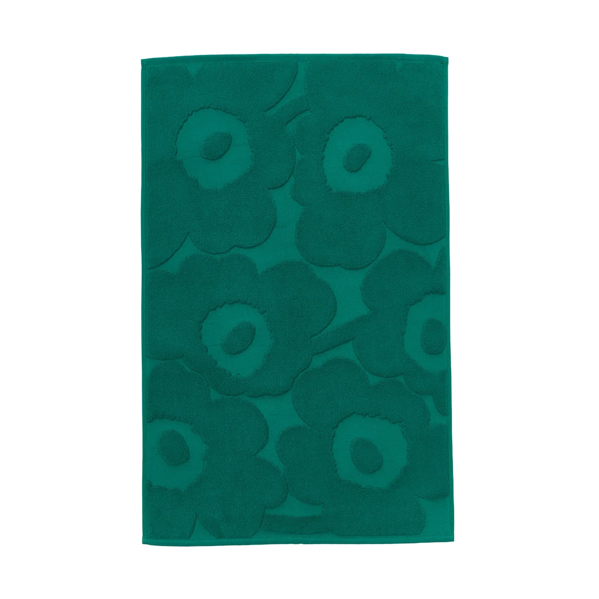 Marimekko - Tapis de bain Unikko, 50 x 80 cm, émeraude