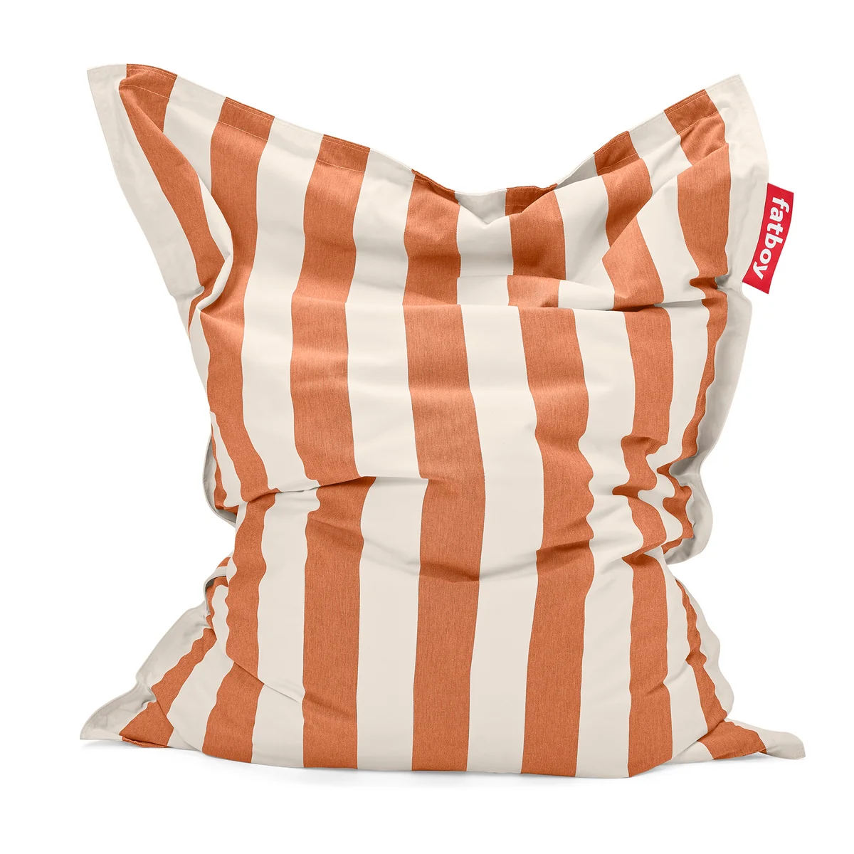Fatboy - Housse d'extérieur pour Original Pouf, orange crème rayé Fatboy - Housse d'extérieur pour Original Pouf, orange crème rayé