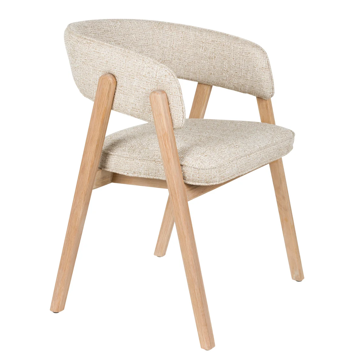 Zuiver - Chaise avec accoudoirs Bright, beige Zuiver - Chaise avec accoudoirs Bright, beige