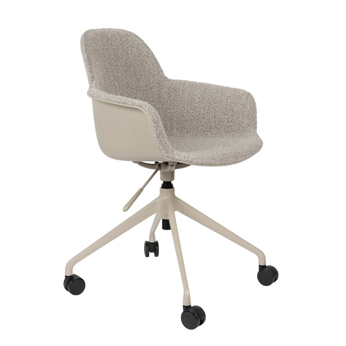 Zuiver - Albert Kuip Chaise de bureau avec accoudoirs, taupe Zuiver - Albert Kuip Chaise de bureau avec accoudoirs, taupe