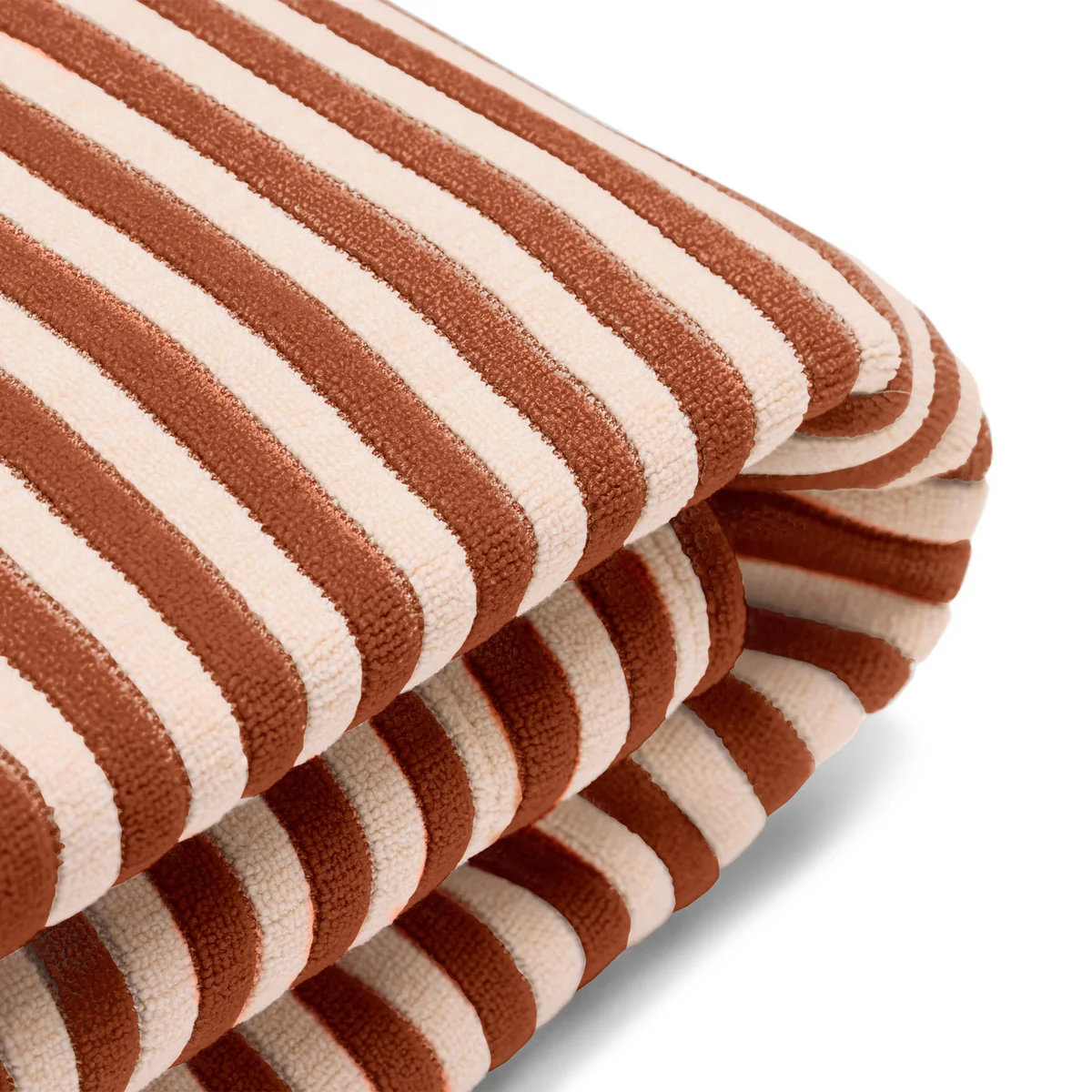 Fatboy - Housse pour pouf Original Slim Terry, cognac / cream Fatboy - Housse pour pouf Original Slim Terry, cognac / cream