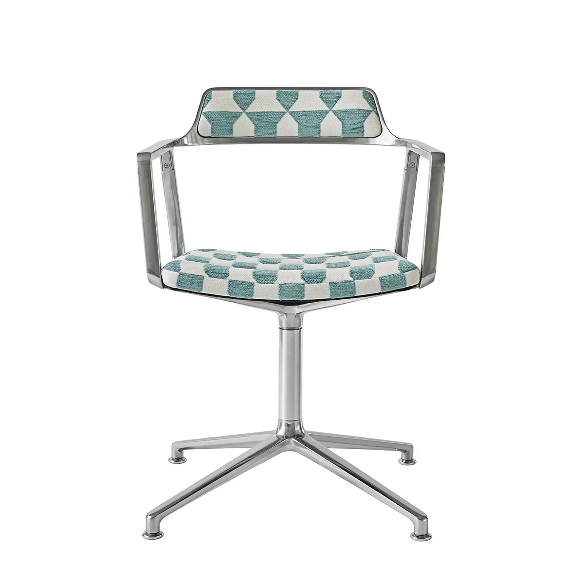Vipp - 452 Swivel Chaise pivotante sur patins, aluminium poli / Lagrasse (édition Guesthouse) Vipp - 452 Swivel Chaise pivotante sur patins, aluminium poli / Lagrasse (édition Guesthouse)