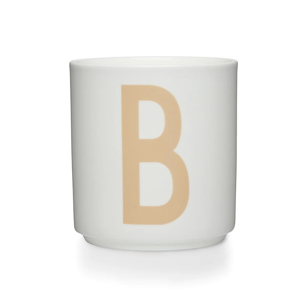 Design Letters - Tasse en porcelaine AJ B, beige / blanc Design Letters - Tasse en porcelaine AJ B, beige / blanc