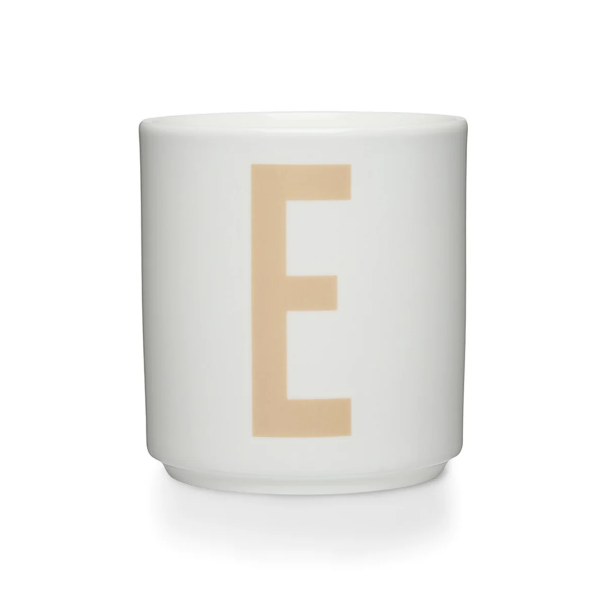 Design Letters - Tasse en porcelaine AJ E, beige / blanc Design Letters - Tasse en porcelaine AJ E, beige / blanc