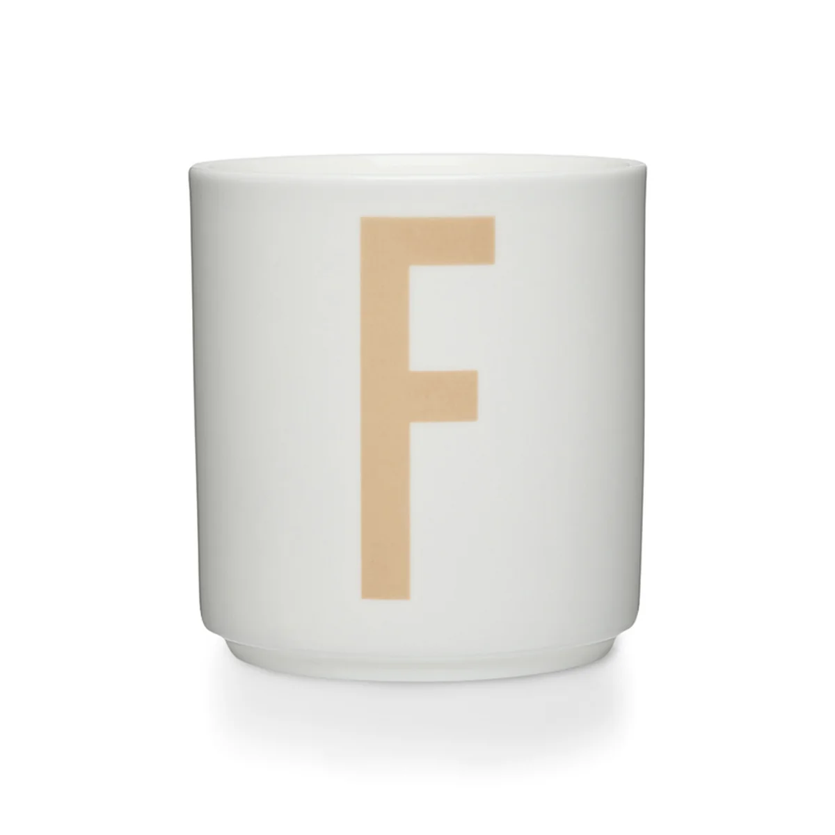 Design Letters - Tasse en porcelaine AJ F, beige / blanc Design Letters - Tasse en porcelaine AJ F, beige / blanc