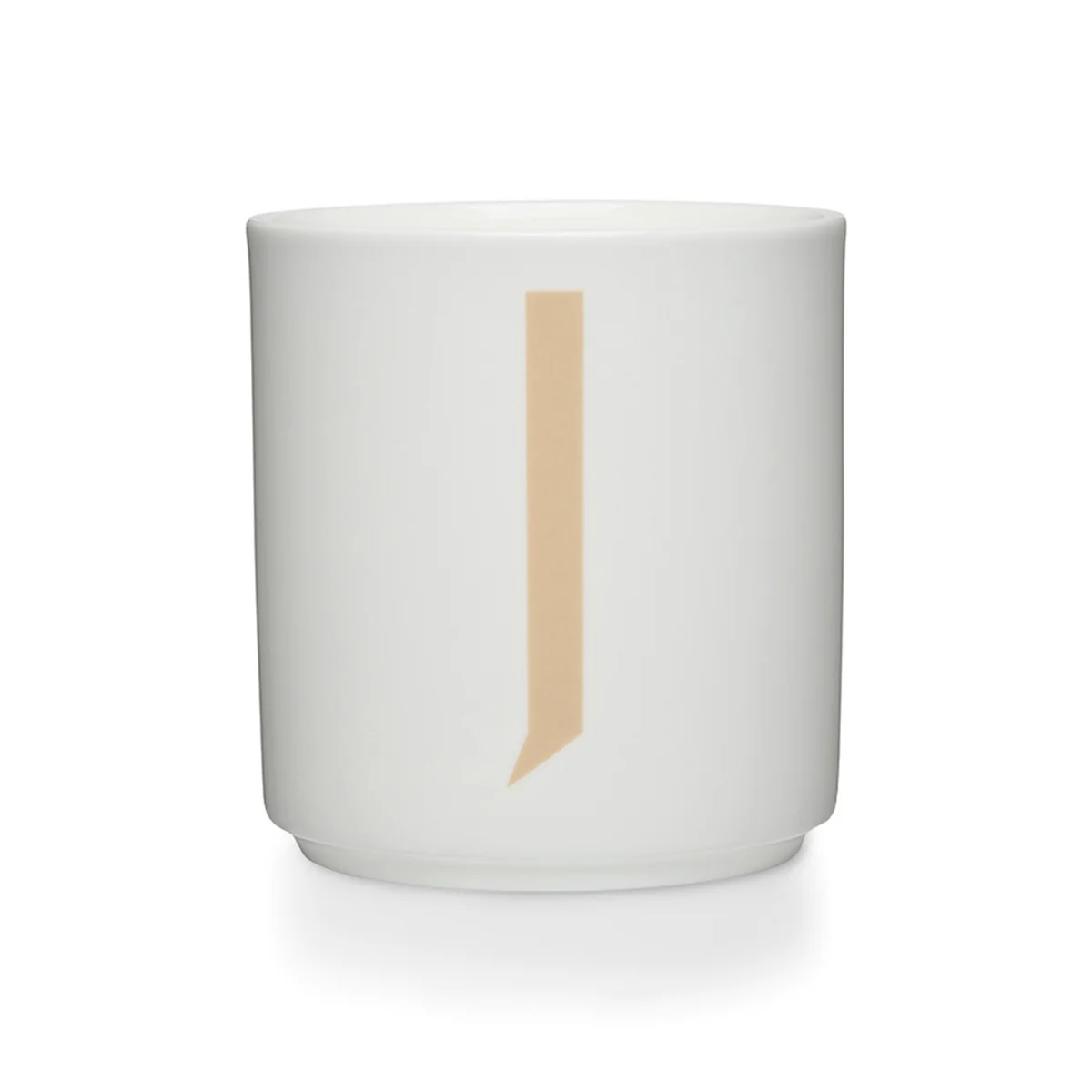 Design Letters - Tasse en porcelaine AJ J, beige / blanche Design Letters - Tasse en porcelaine AJ J, beige / blanche