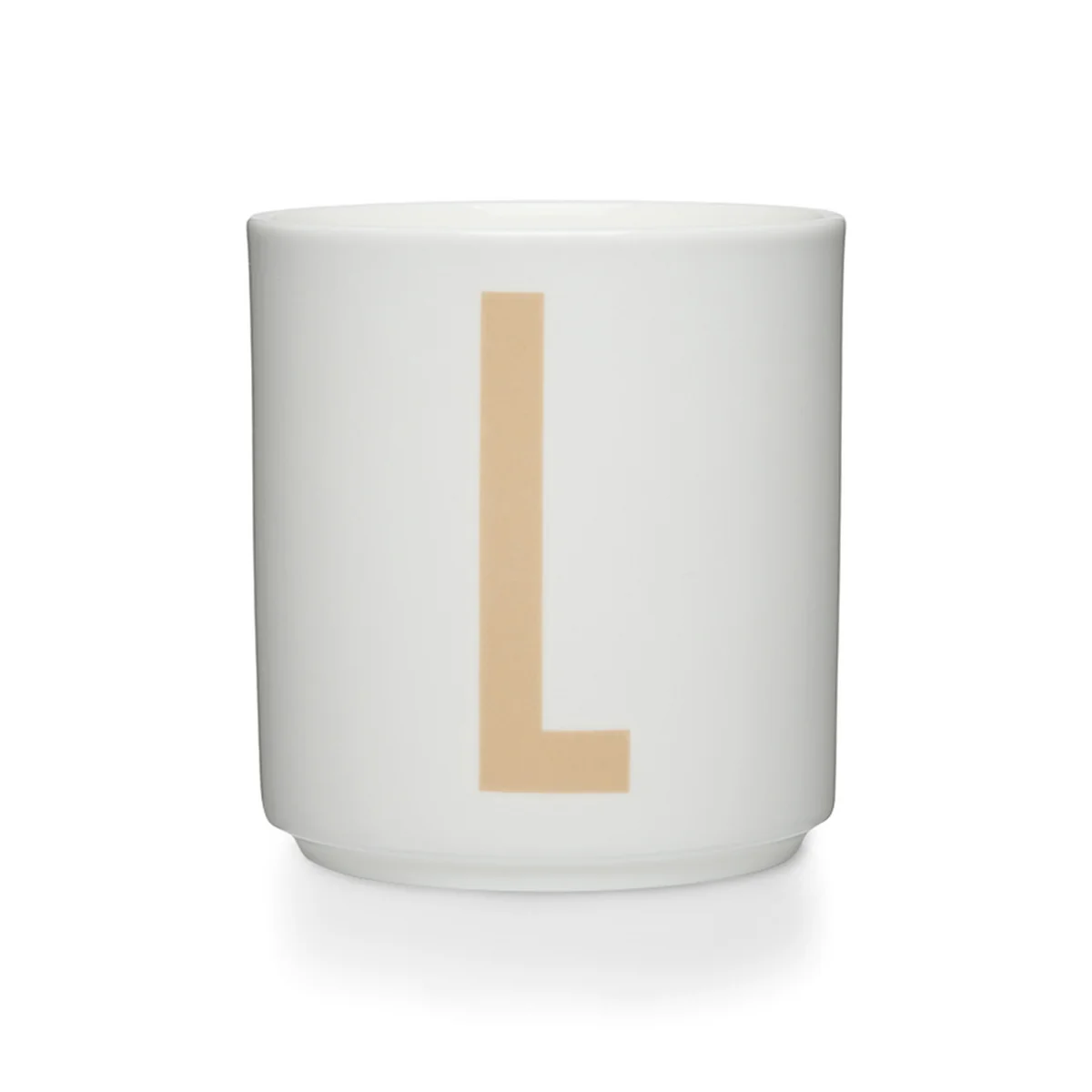 Design Letters - Tasse en porcelaine AJ L, beige / blanc Design Letters - Tasse en porcelaine AJ L, beige / blanc