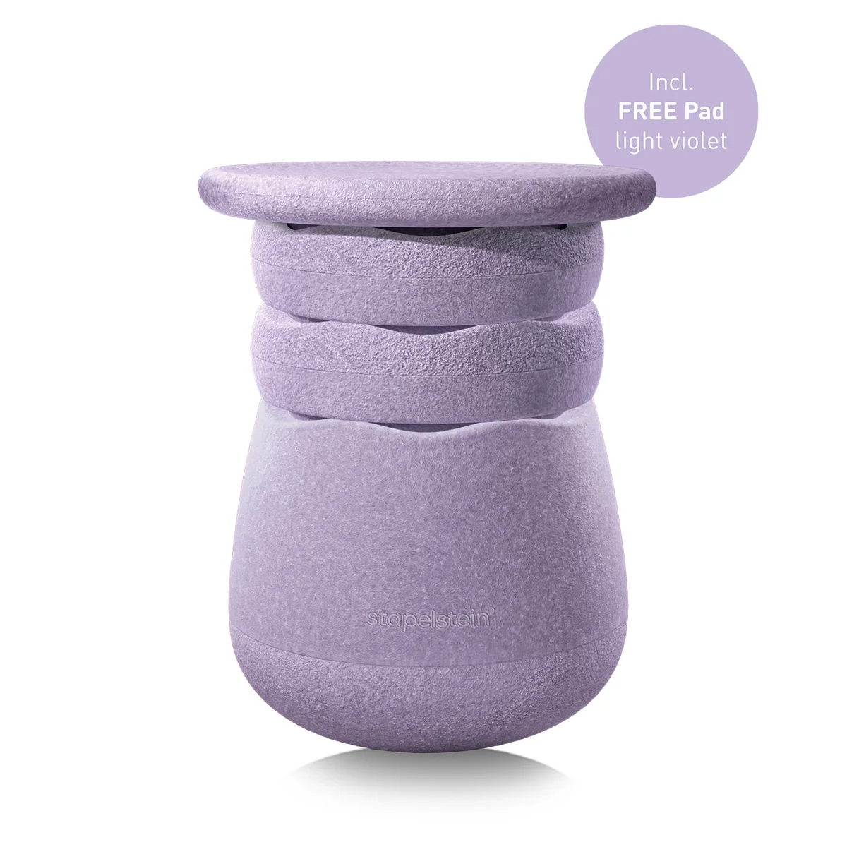 Stapelstein® - Dynamic all, violet clair (avec tampon violet clair OFFERT)