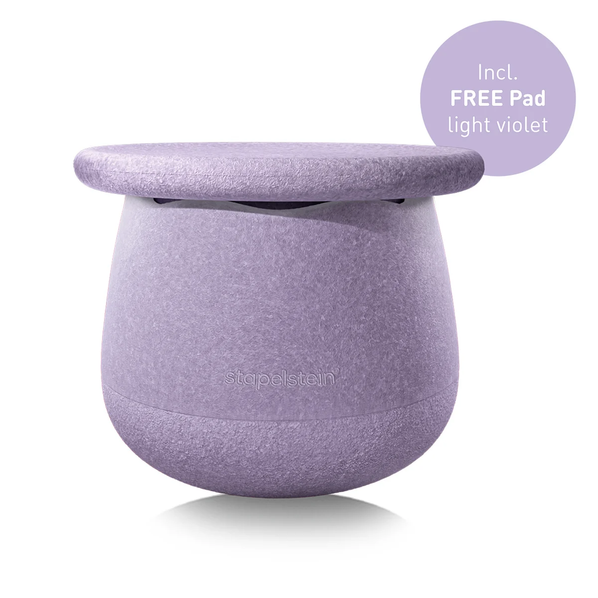 Stapelstein® - Dynamic, petit, violet clair (avec tampon violet clair OFFERT)