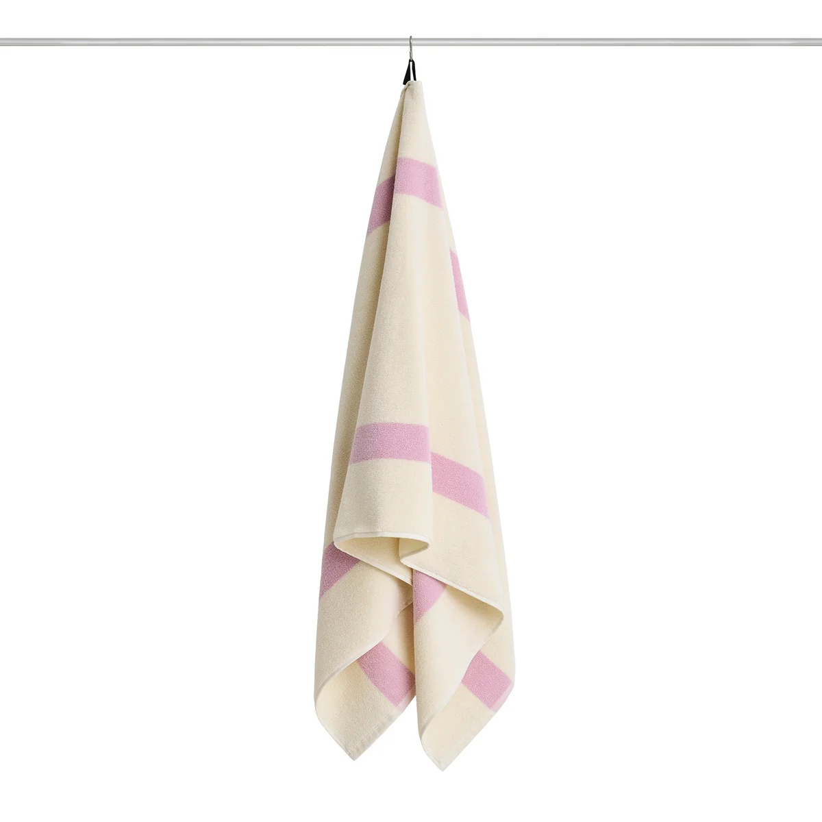 HAY - Serviette « Stripe », 70 x 140 cm, rose vif