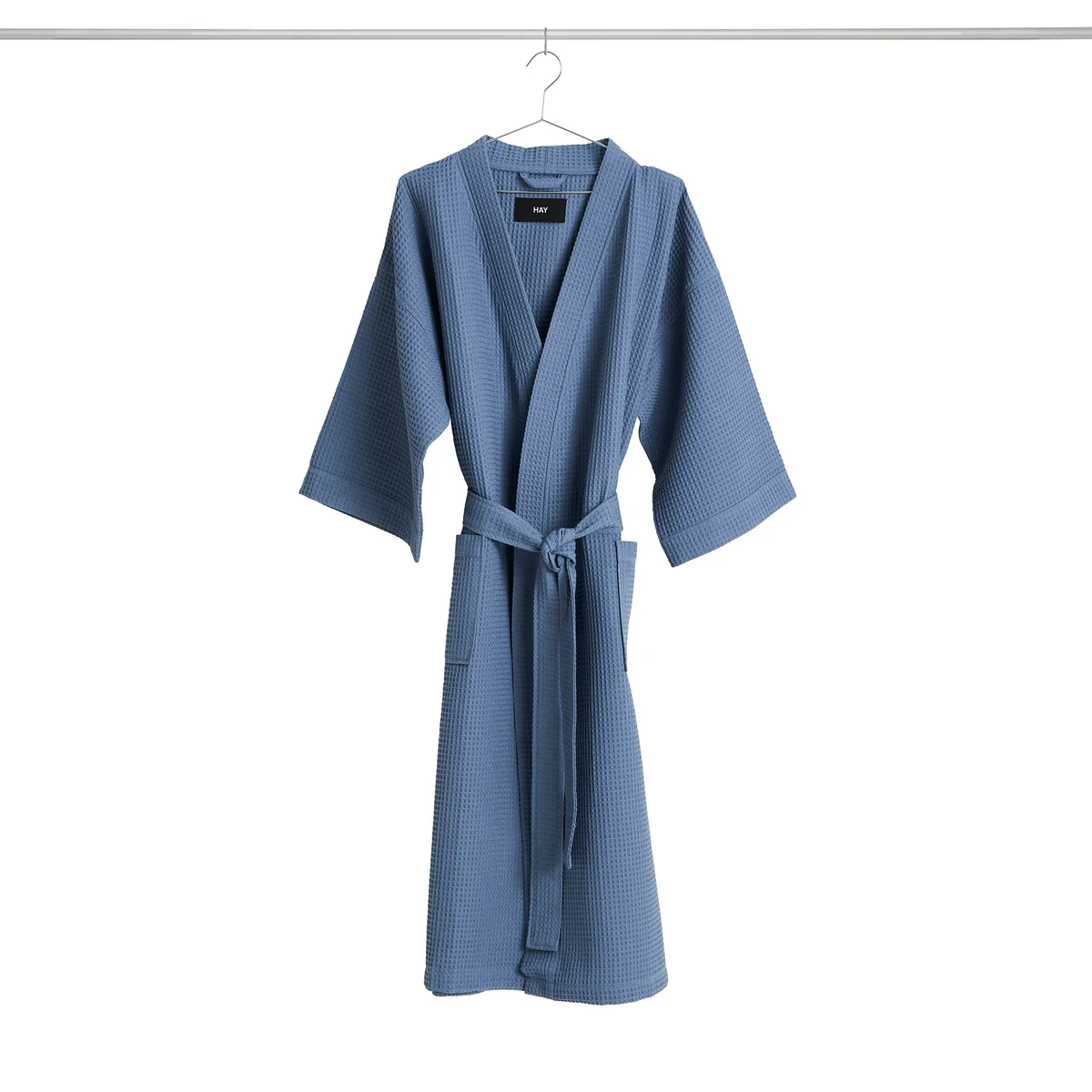 HAY - Peignoir « Waffle », bleu poudré