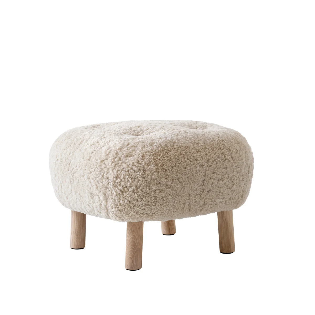 & Tradition - Pouf ATD1, Sheep Moonlight / chêne huilé & Tradition - Pouf ATD1, Sheep Moonlight / chêne huilé
