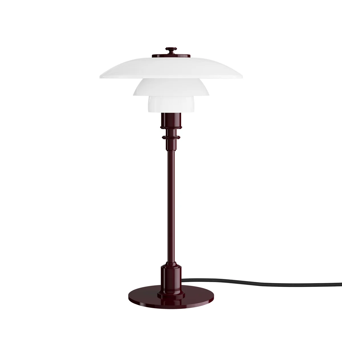 Louis Poulsen - Lampe de table PH 2/1 Glossy, bordeaux Louis Poulsen - Lampe de table PH 2/1 Glossy, bordeaux