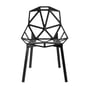 Magis - Chair One Chaise empilable, aluminium anodisé noir / noir