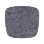 Hey Sign- Coussin de siège en feutre pour Eames Plastic Armchair, anthracite 5 mm AR, avec revêtement anti-dérapant