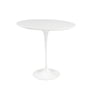 Knoll - Saarinen Tulip Table d'appoint ronde, H 52 x Ø 51 cm, stratifié blanc / blanc