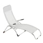 Fiam - Chaise longue de terrasse Samba , aluminium / blanc