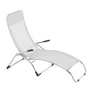 Fiam - Chaise longue de terrasse Samba , aluminium / blanc