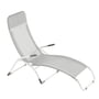 Fiam - Chaise longue de terrasse Samba , aluminium / gris argenté