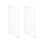 String - Échelle de sol pour étagère String 85 x 30 cm (lot de 2), blanc