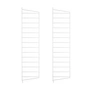 String - Échelle murale pour String Étagère 75 x 20 cm (lot de 2), blanc