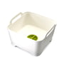 Joseph Joseph - Wash & Drain, bassine à vaisselle avec bouchon d'évacuation, blanc/vert clair